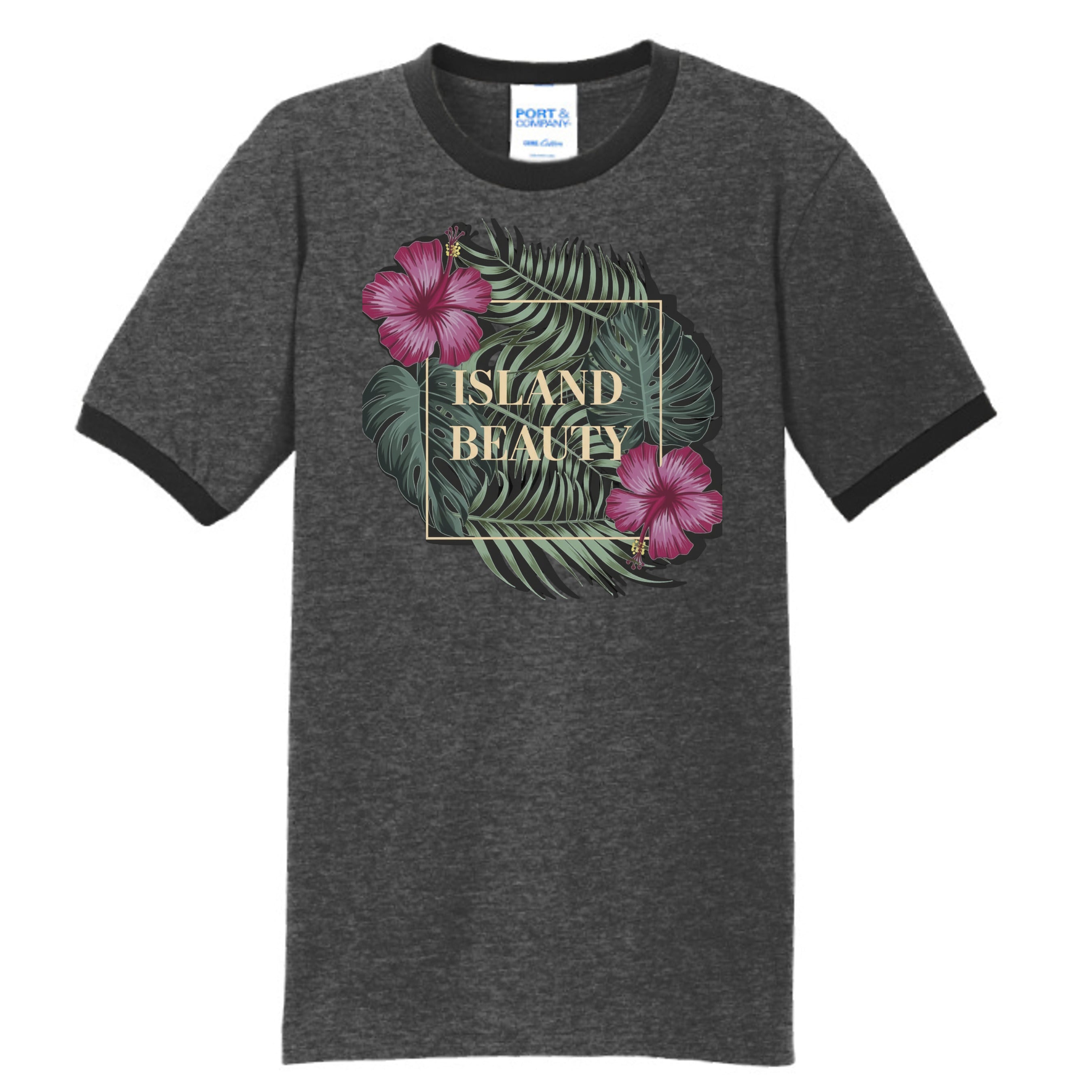 Dark Heather Grey/ Jet Black - PC54R - FRONT